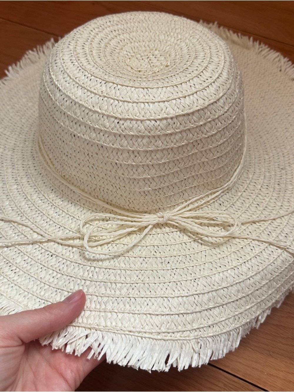 Women’s Wide Brim Straw Sun Hat - Cream